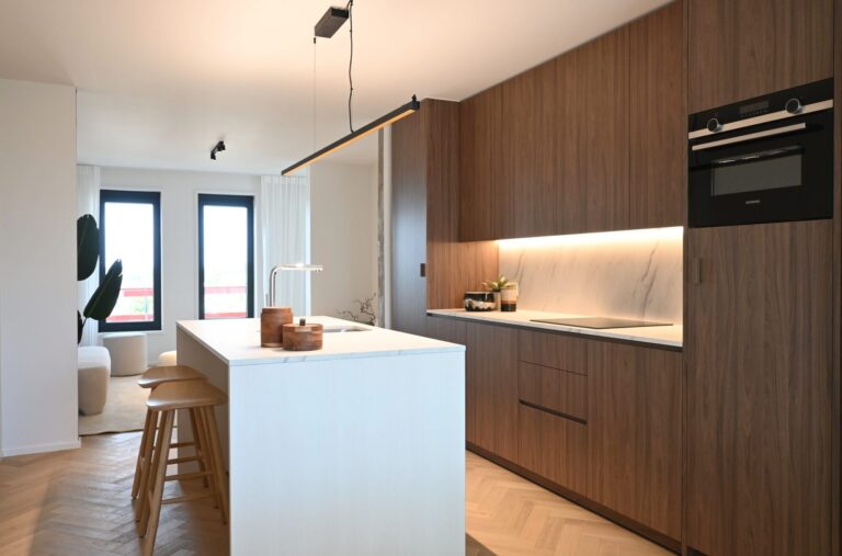 Armani casa wood floors in the kitchen