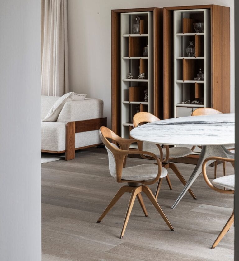 Engineered wood flooring living room