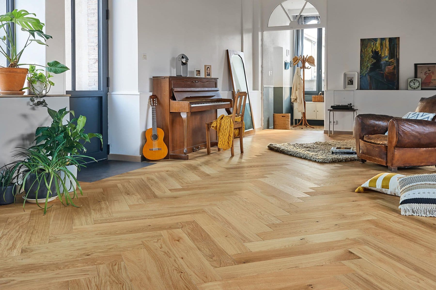 French herringbone wood flooring miami