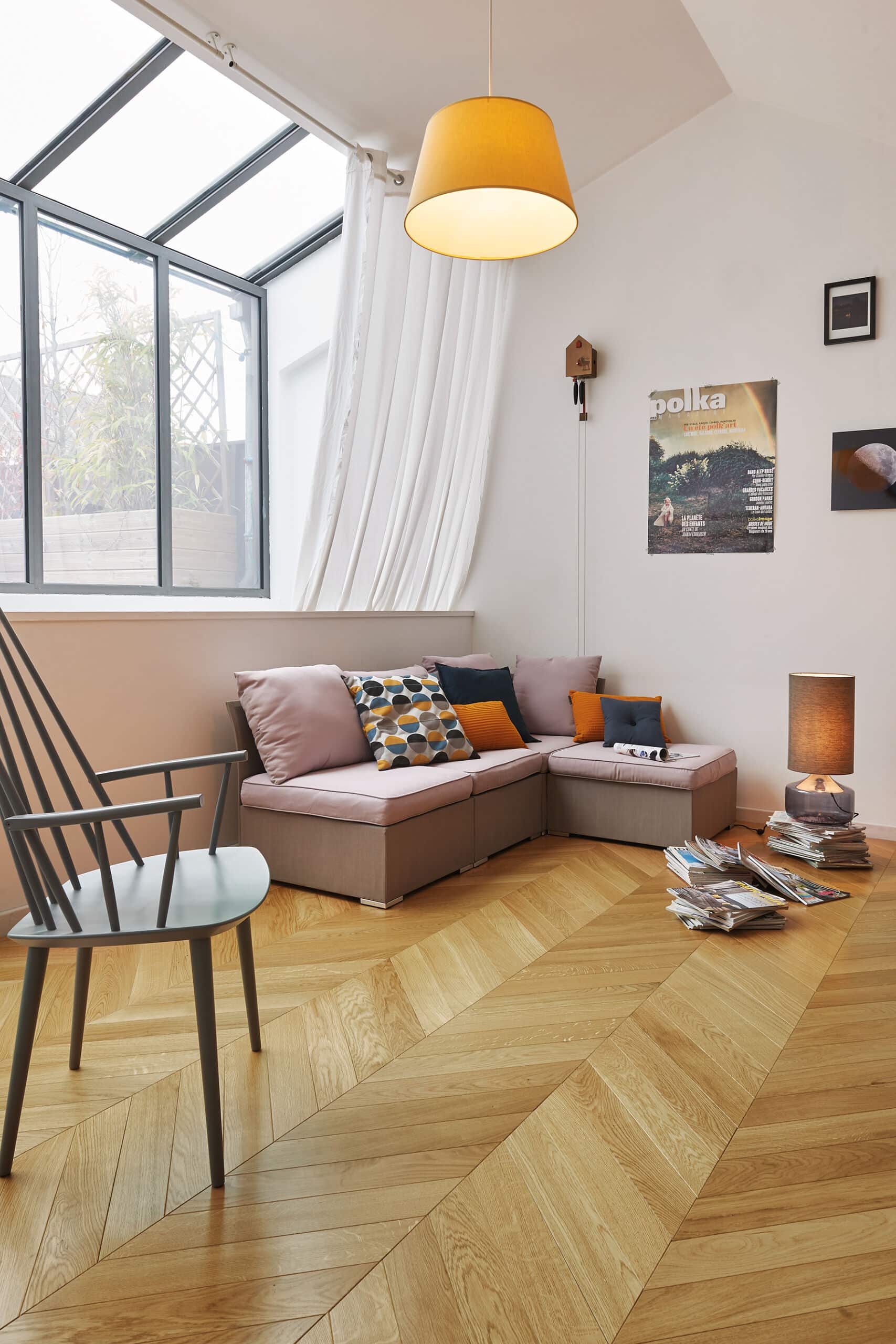 Chevron french oak flooring miami
