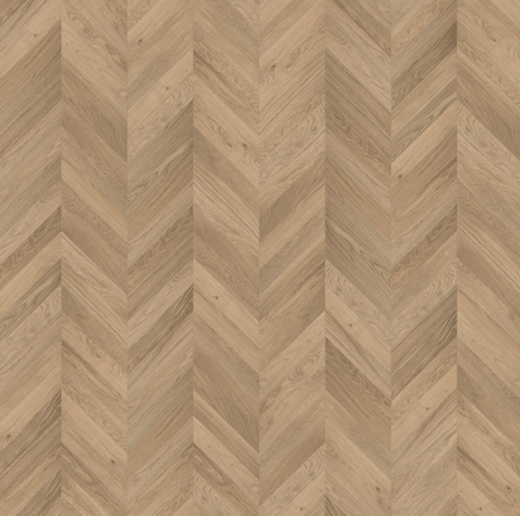 Engineered wood flooring oak pastel chevron sample