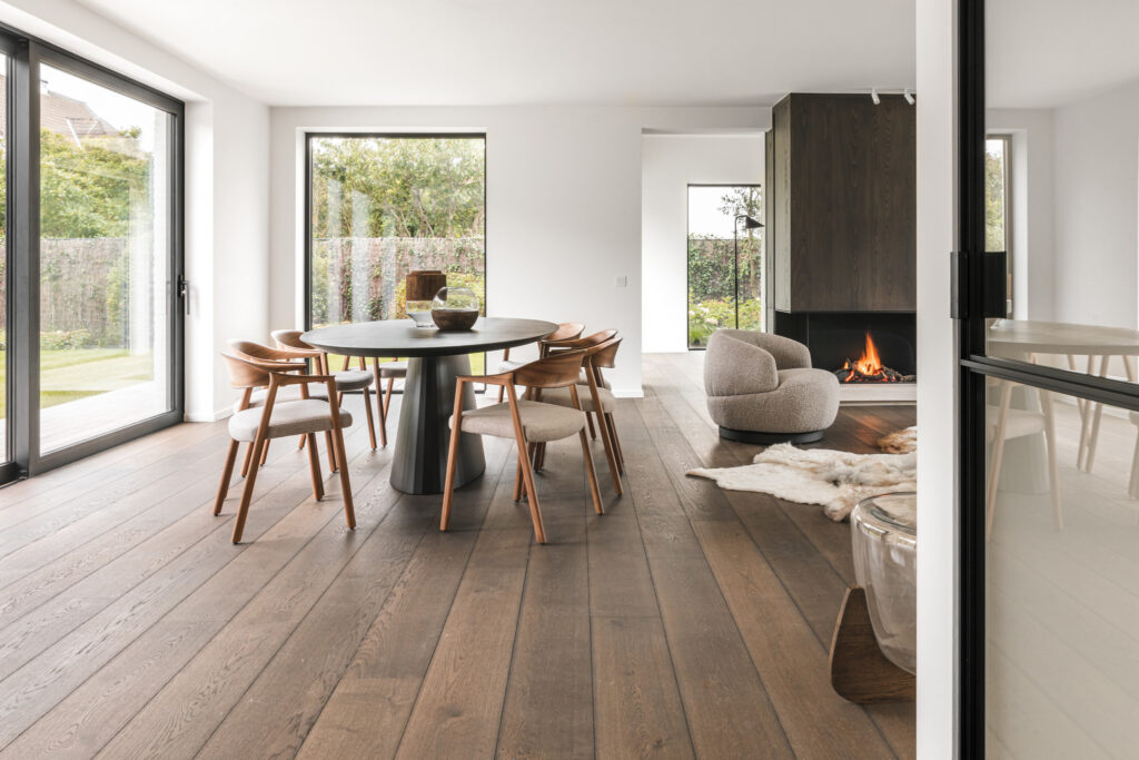 European oak flooring Miami luxury modern interior