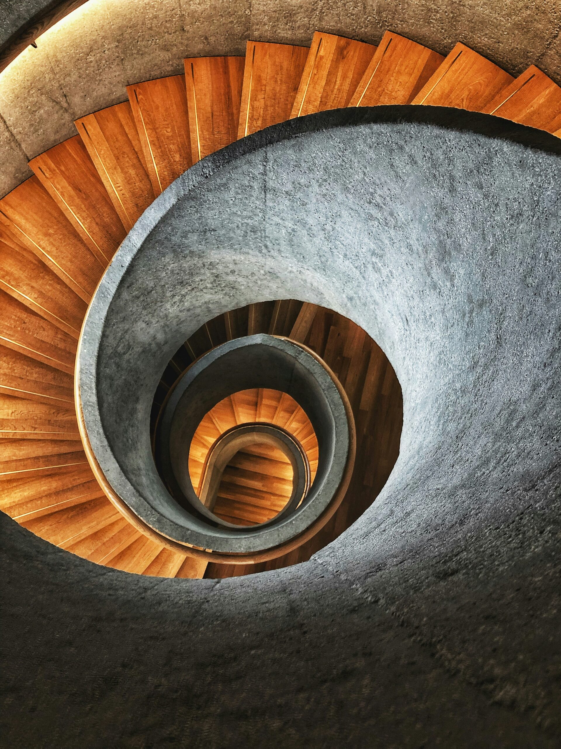 Hardwood flooring staircase