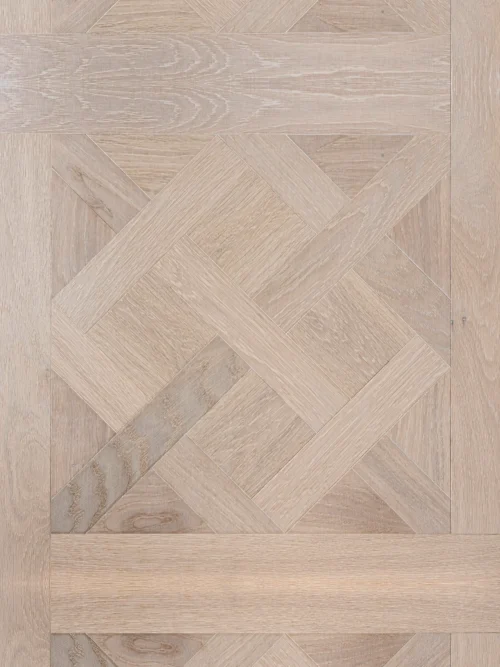 Oak White Wash-Out Versailles — French Oak Versailles Panel | VOGUE Parquet French Oak Flooring Oak White Wash-Out Versailles, Light | VOGUE Parquet